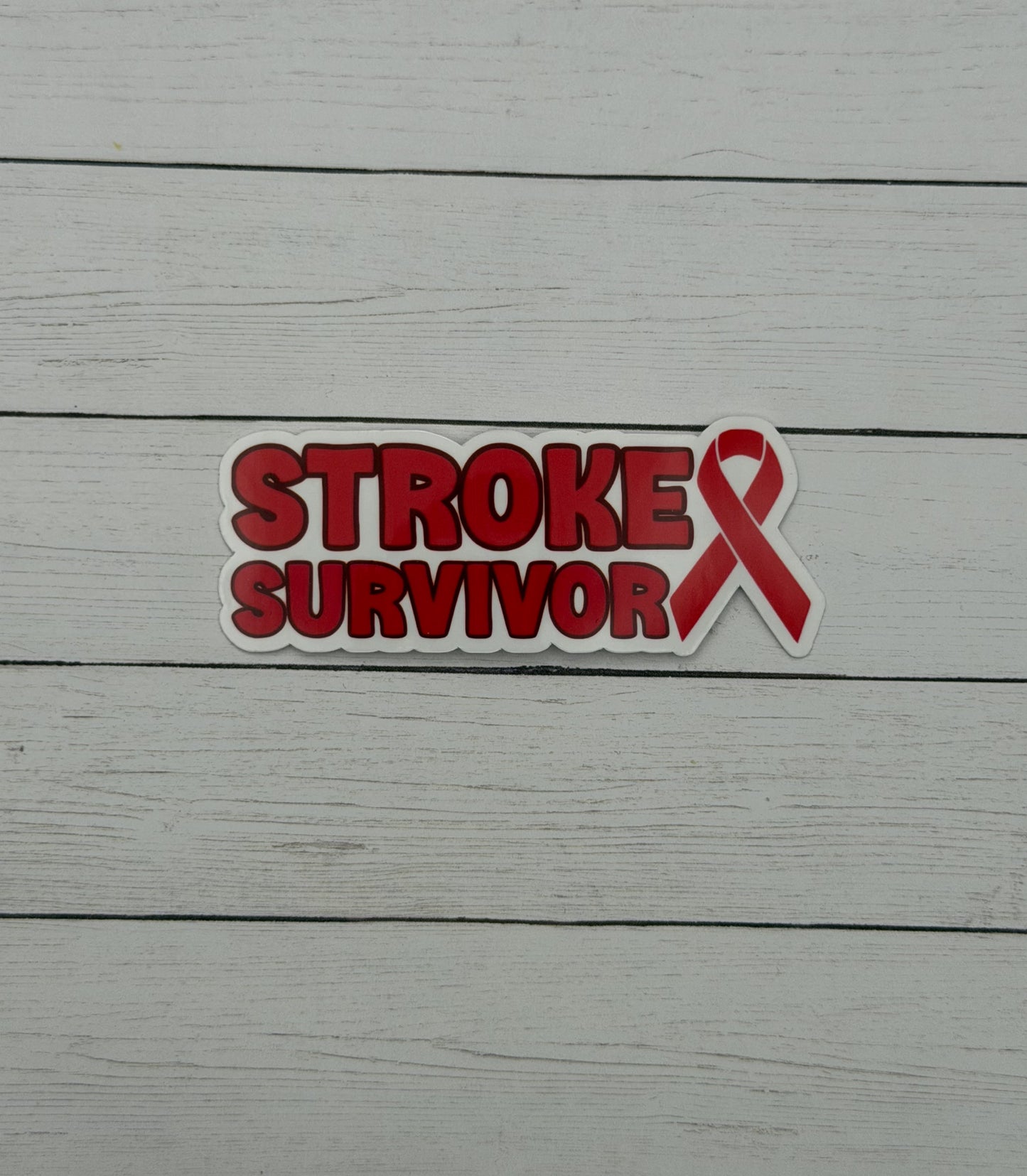Stroke Survivor with Ribbon Sticker or Magnet