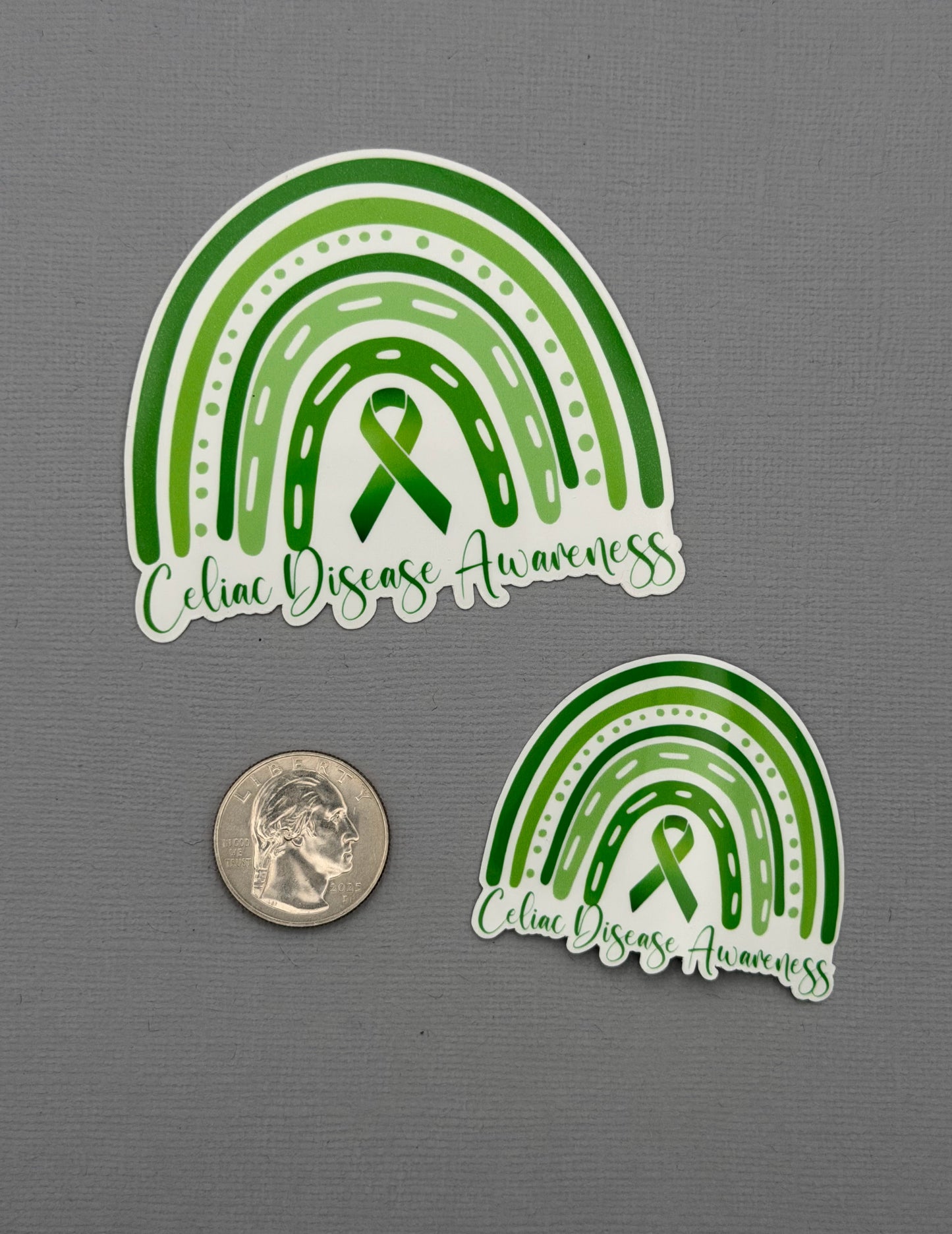 Celiac Disease Awareness Rainbow Sticker or Magnet