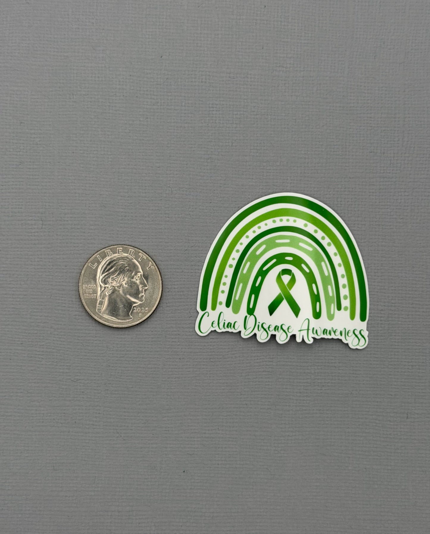 Celiac Disease Awareness Rainbow Sticker or Magnet