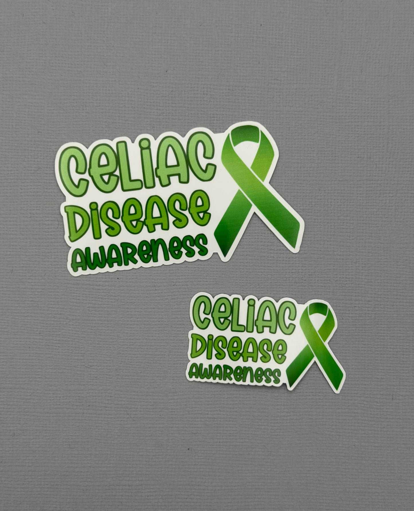 Celiac Disease Awareness with Ribbon Sticker or Magnet