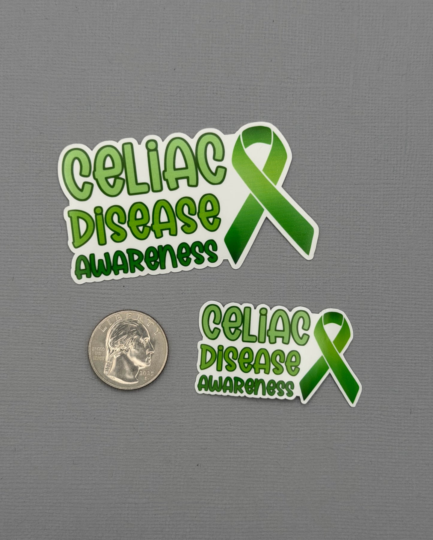 Celiac Disease Awareness with Ribbon Sticker or Magnet
