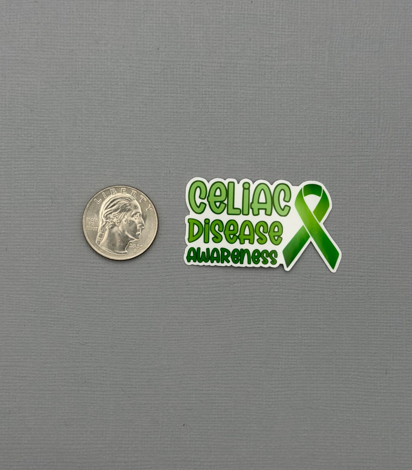 Celiac Disease Awareness with Ribbon Sticker or Magnet