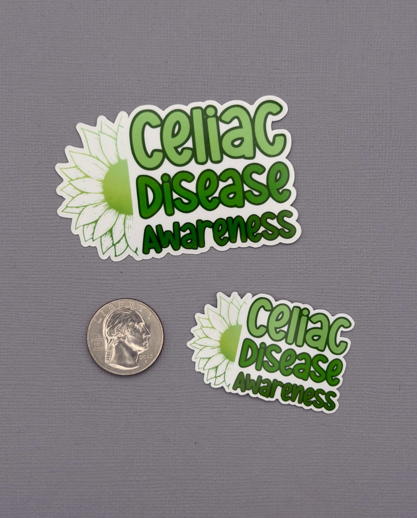Celiac Disease Awareness Sunflower Sticker or Magnet