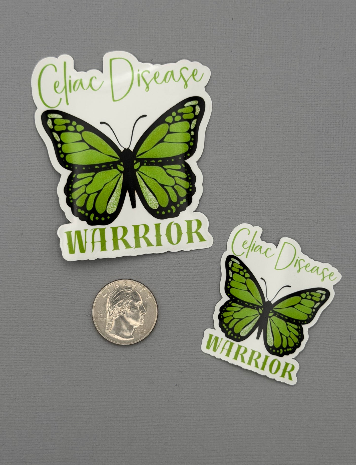 Celiac Disease Warrior Butterfly Sticker or Magnet