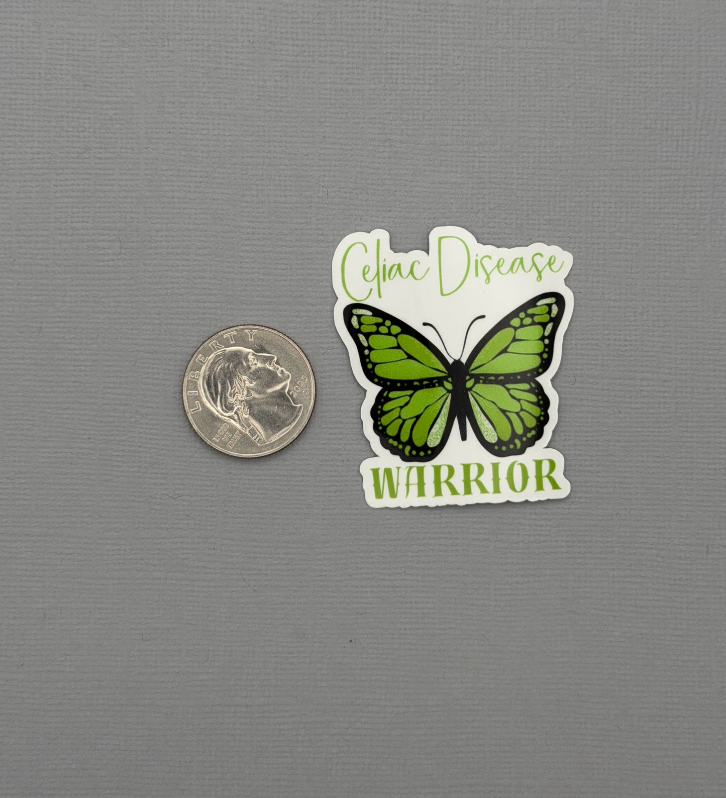 Celiac Disease Warrior Butterfly Sticker or Magnet