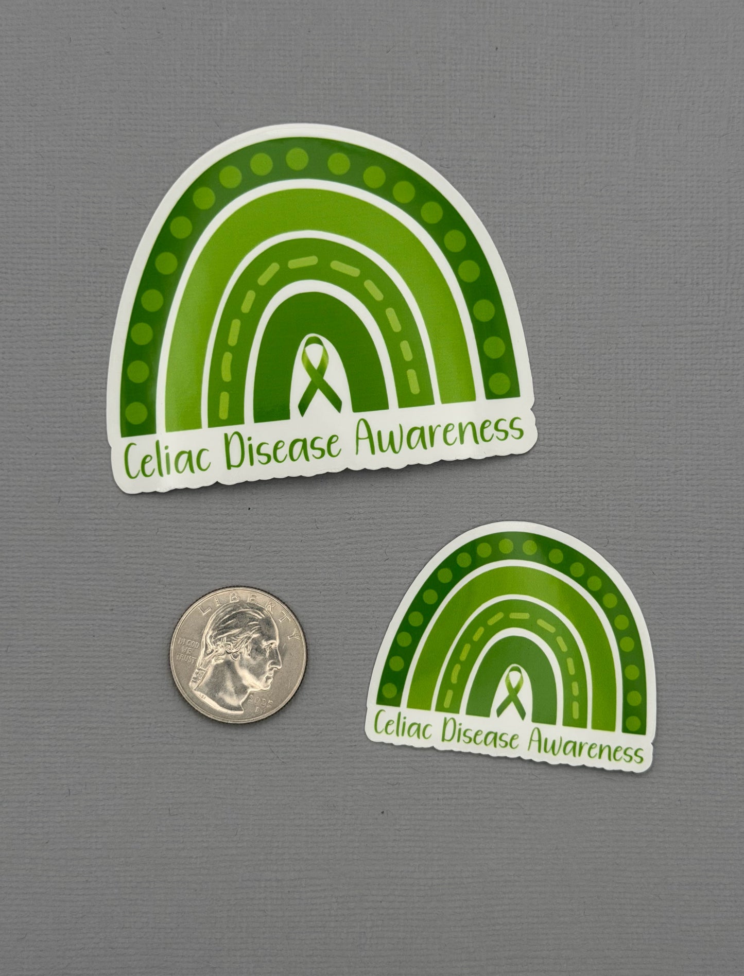 Celiac Disease Awareness Rainbow Sticker or Magnet