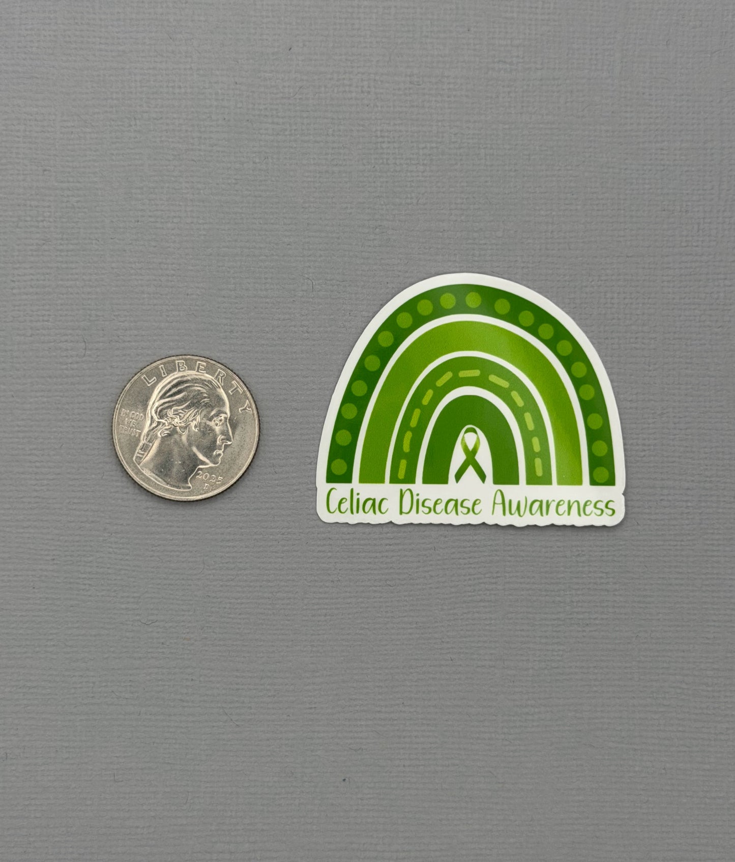 Celiac Disease Awareness Rainbow Sticker or Magnet
