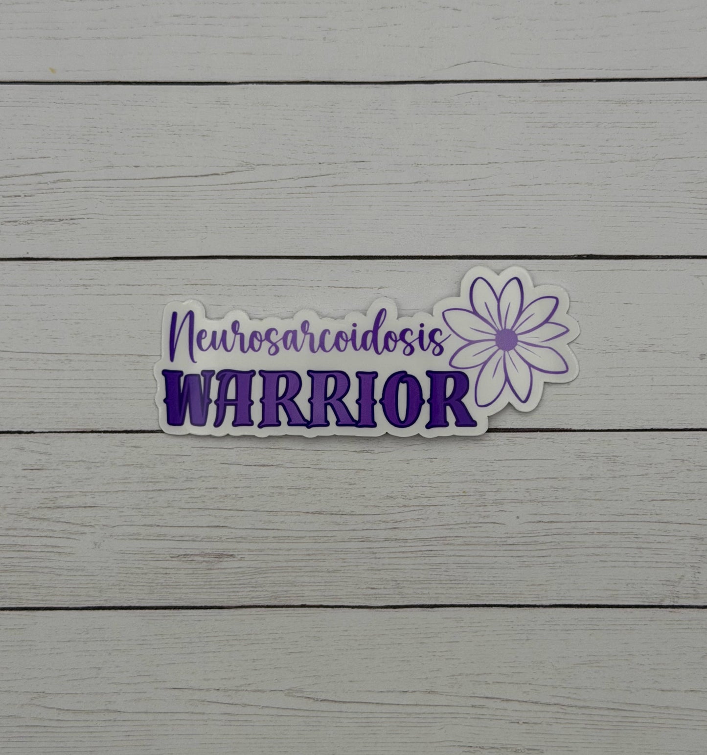 Neurosarcoidosis Warrior Flower Sticker or Magnet