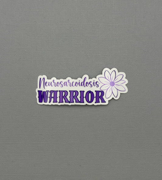 Neurosarcoidosis Warrior Flower Sticker or Magnet