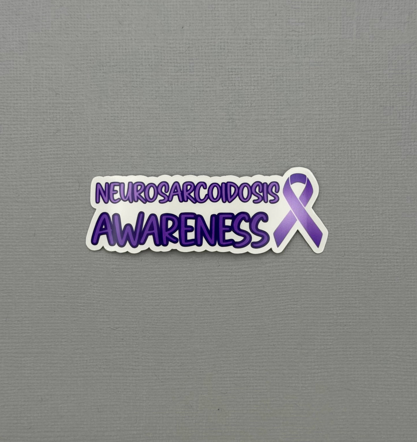 Neurosarcoidosis Awareness with Ribbon Sticker or Magnet