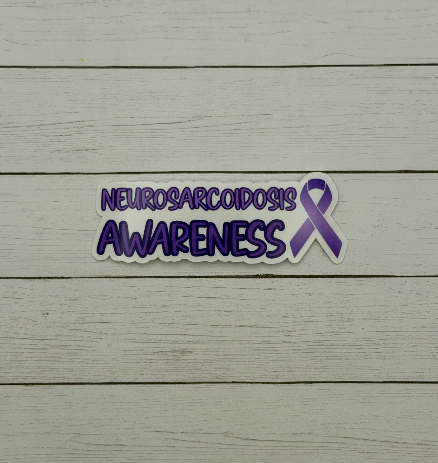 Neurosarcoidosis Awareness with Ribbon Sticker or Magnet