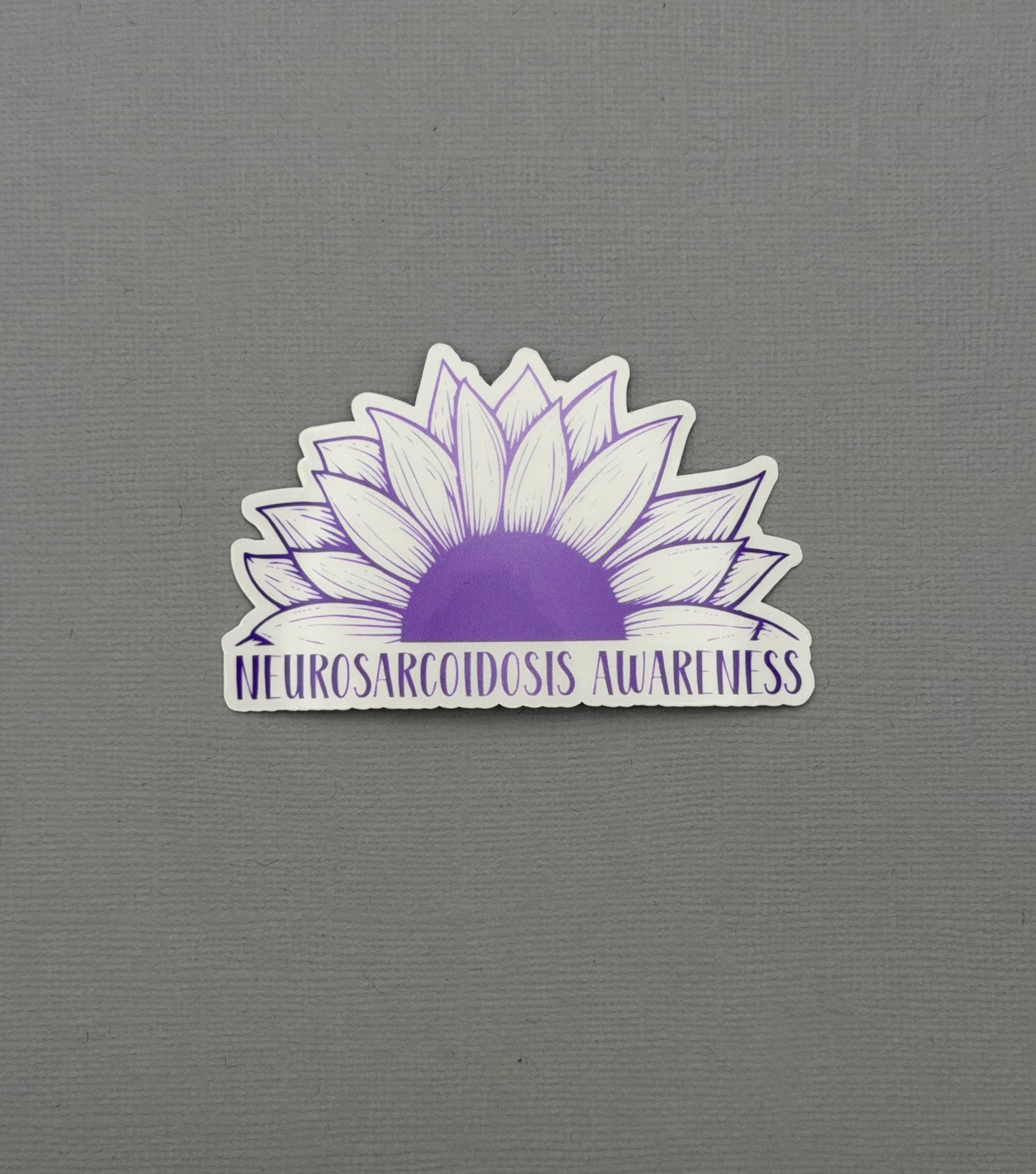 Neurosarcoidosis Awareness Sunflower Sticker or Magnet