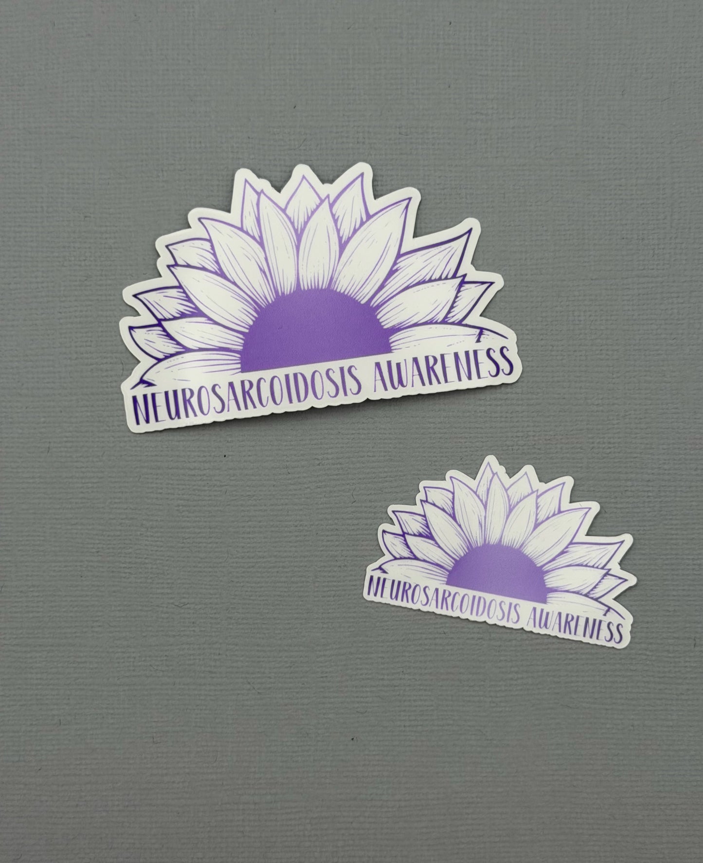 Neurosarcoidosis Awareness Sunflower Sticker or Magnet