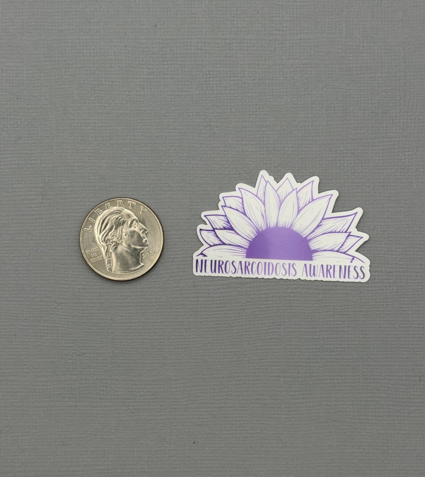 Neurosarcoidosis Awareness Sunflower Sticker or Magnet