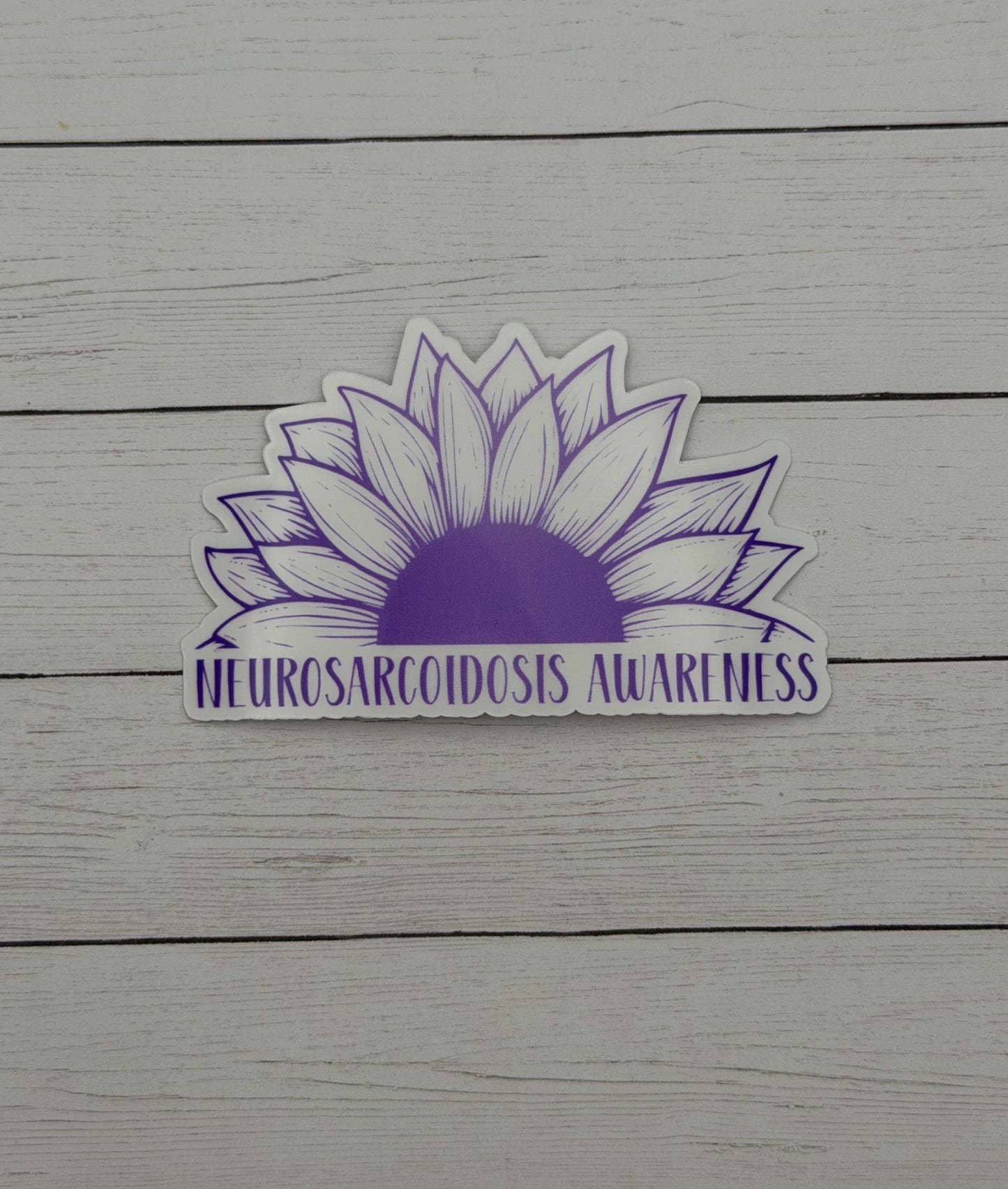 Neurosarcoidosis Awareness Sunflower Sticker or Magnet