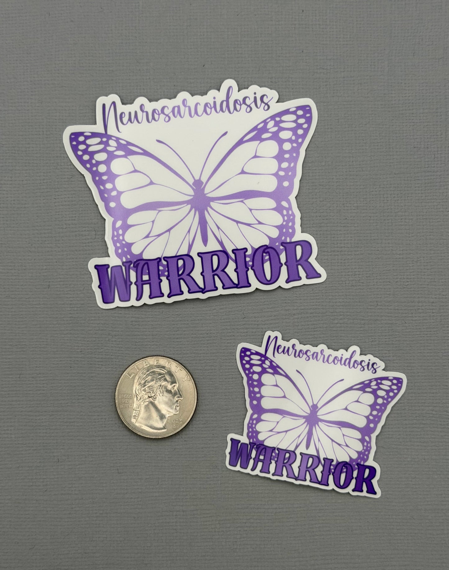 Neurosarcoidosis Warrior Butterfly Sticker or Magnet
