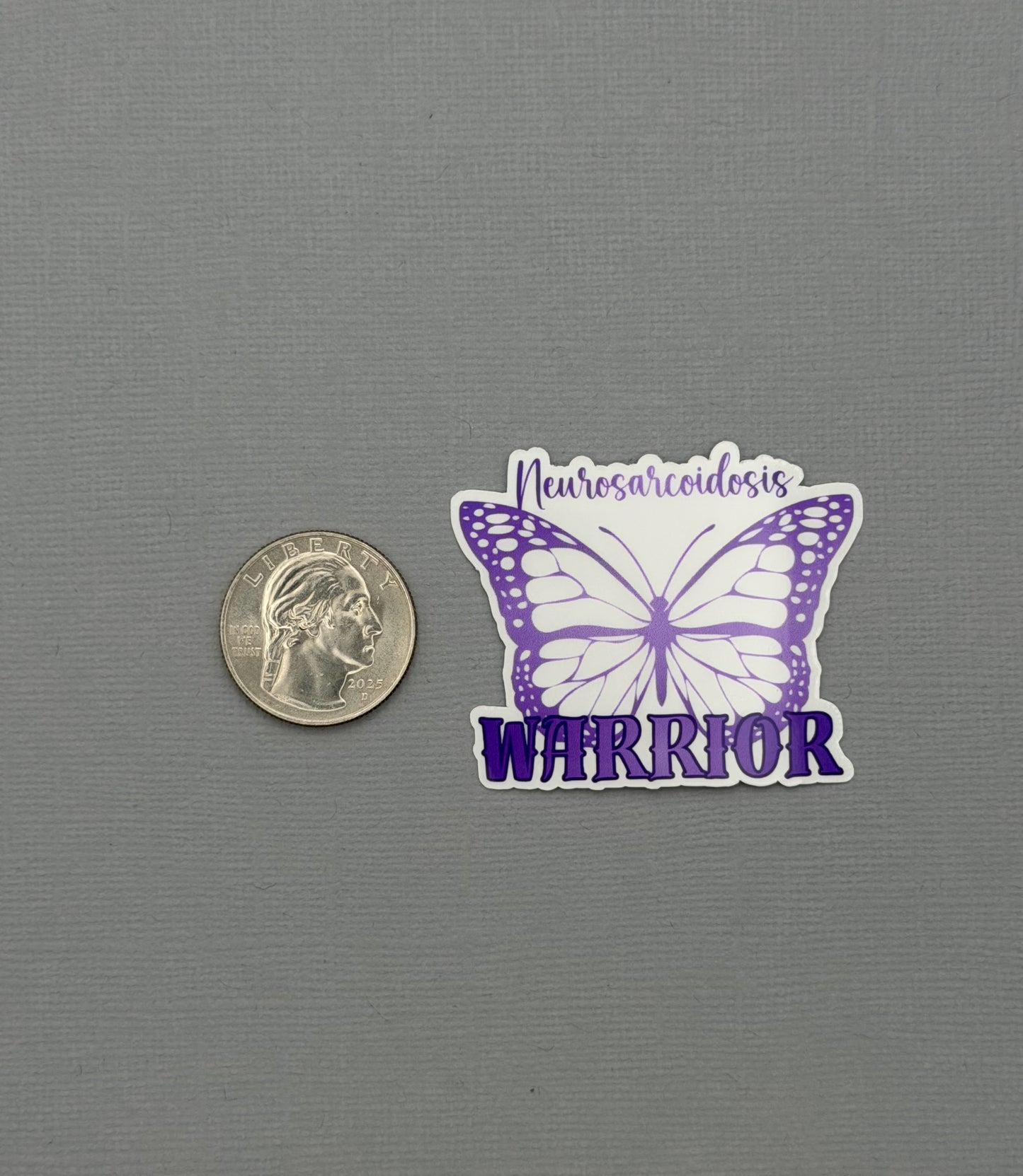 Neurosarcoidosis Warrior Butterfly Sticker or Magnet