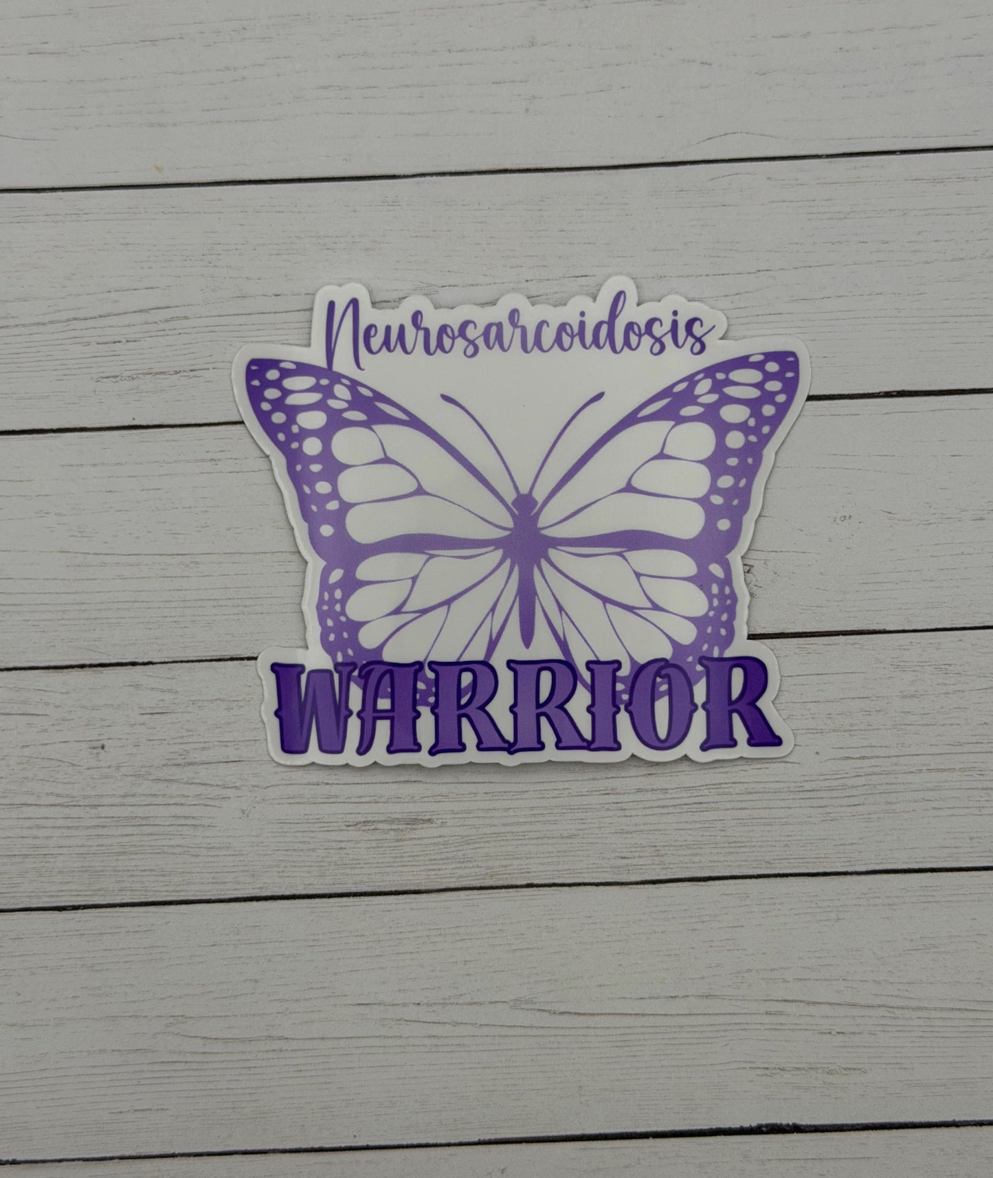 Neurosarcoidosis Warrior Butterfly Sticker or Magnet
