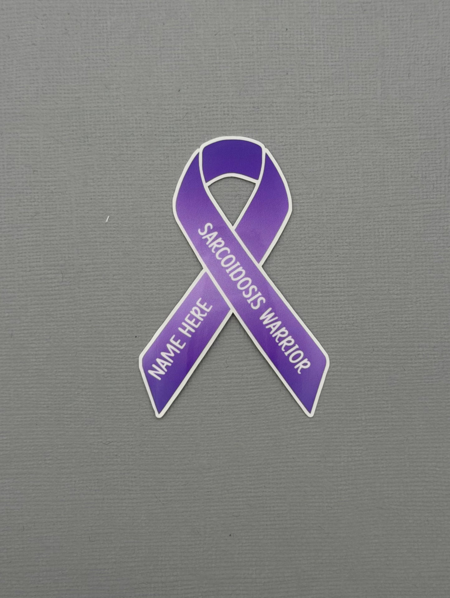 Sarcoidosis Warrior Custom Ribbon Sticker or Magnet