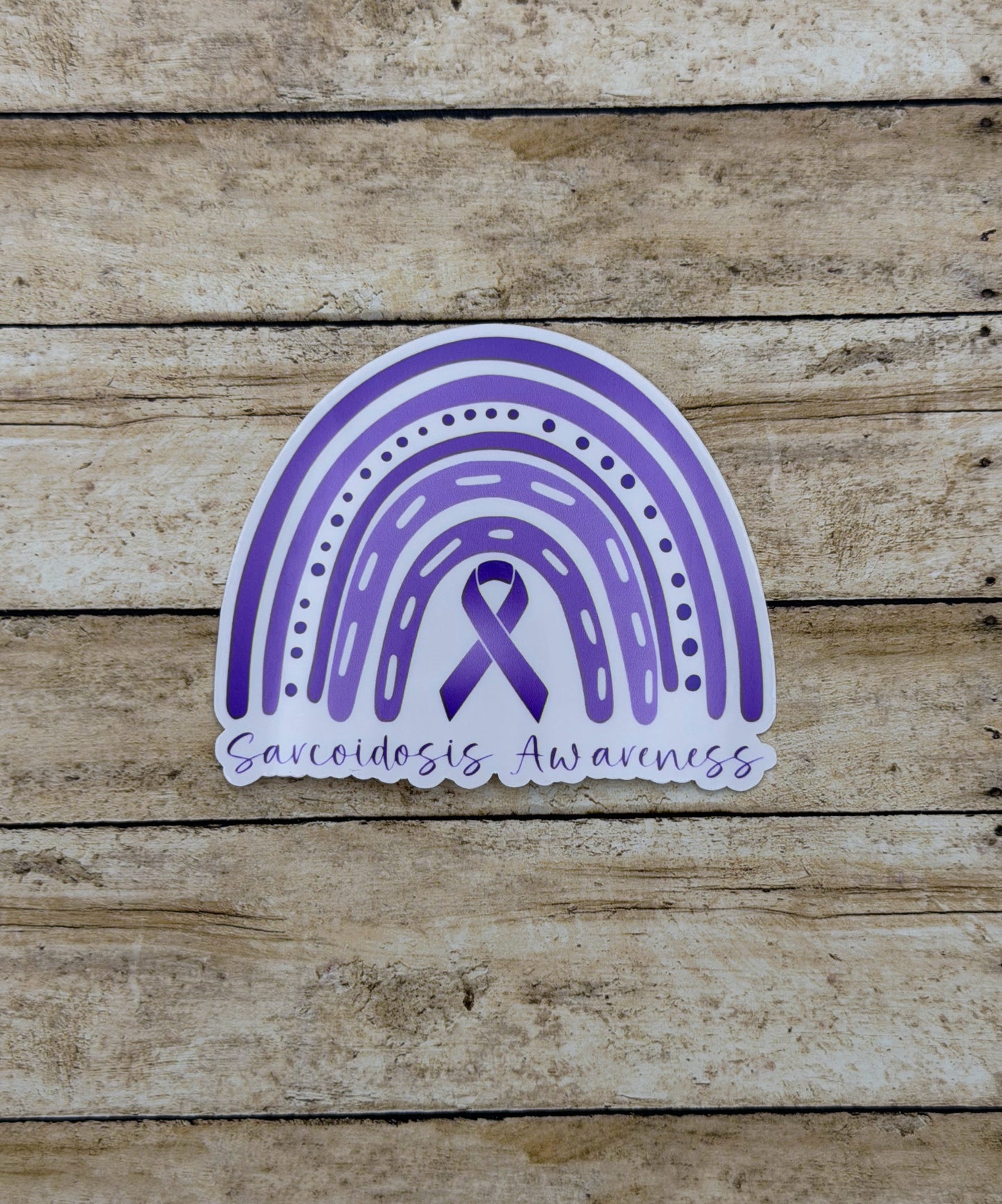 Sarcoidosis Awareness Rainbow Sticker or Magnet