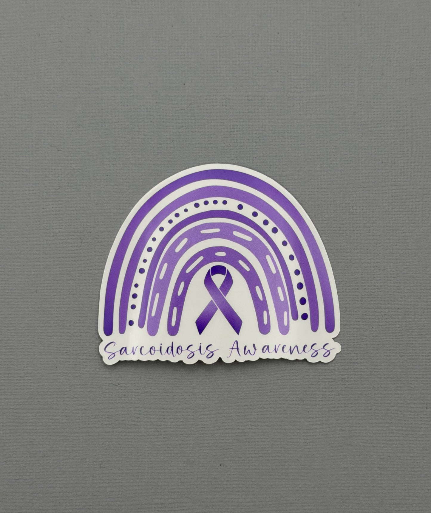 Sarcoidosis Awareness Rainbow Sticker or Magnet