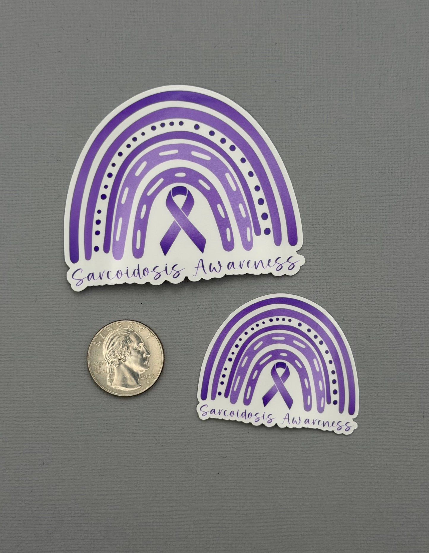Sarcoidosis Awareness Rainbow Sticker or Magnet