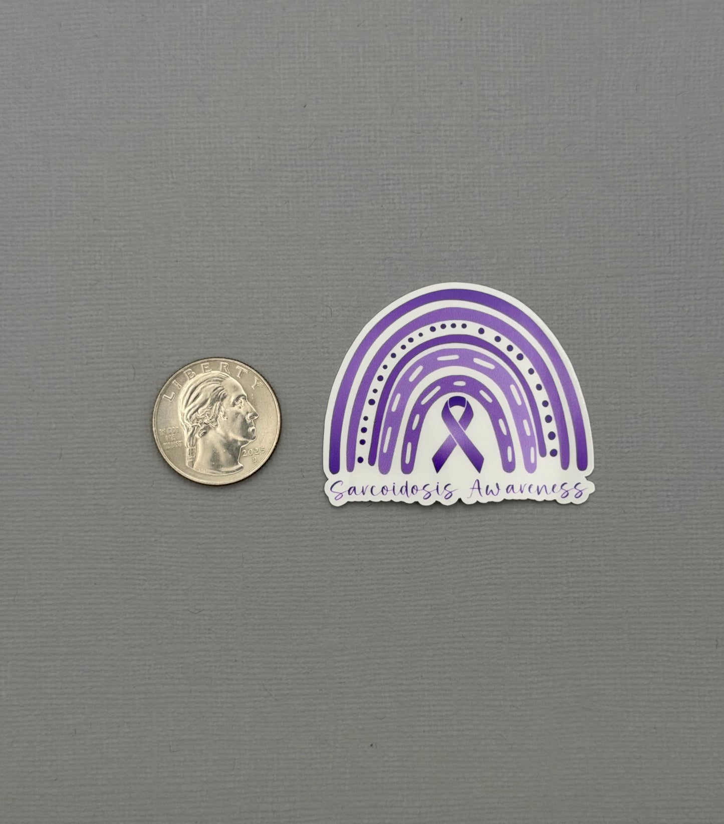 Sarcoidosis Awareness Rainbow Sticker or Magnet