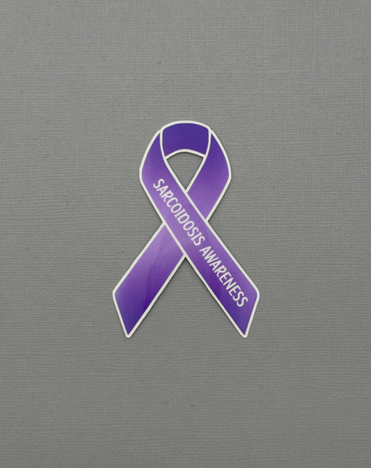 Sarcoidosis Awareness Ribbon Sticker or Magnet