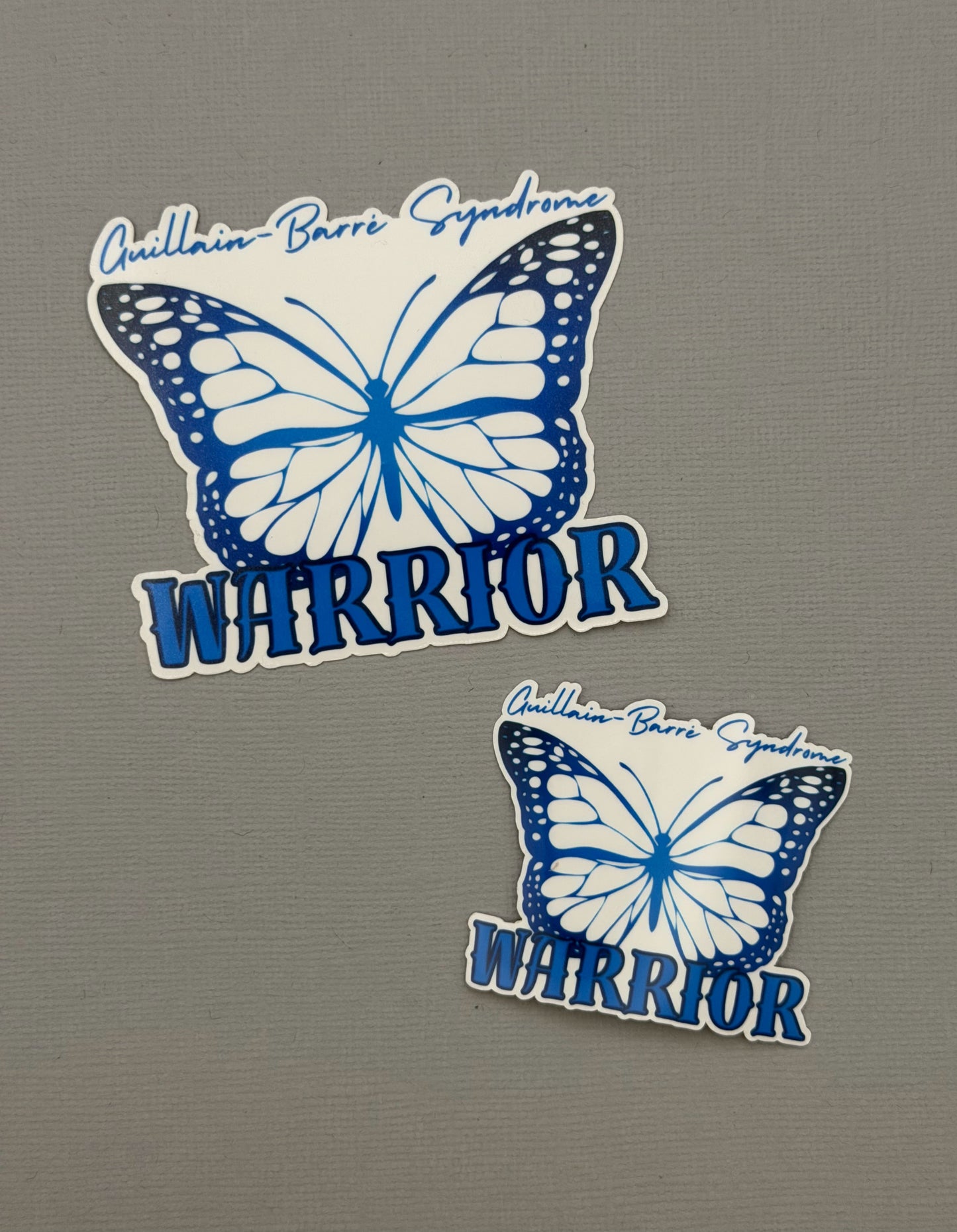 Guillain-Barre Syndrome Warrior Butterfly Sticker or Magnet