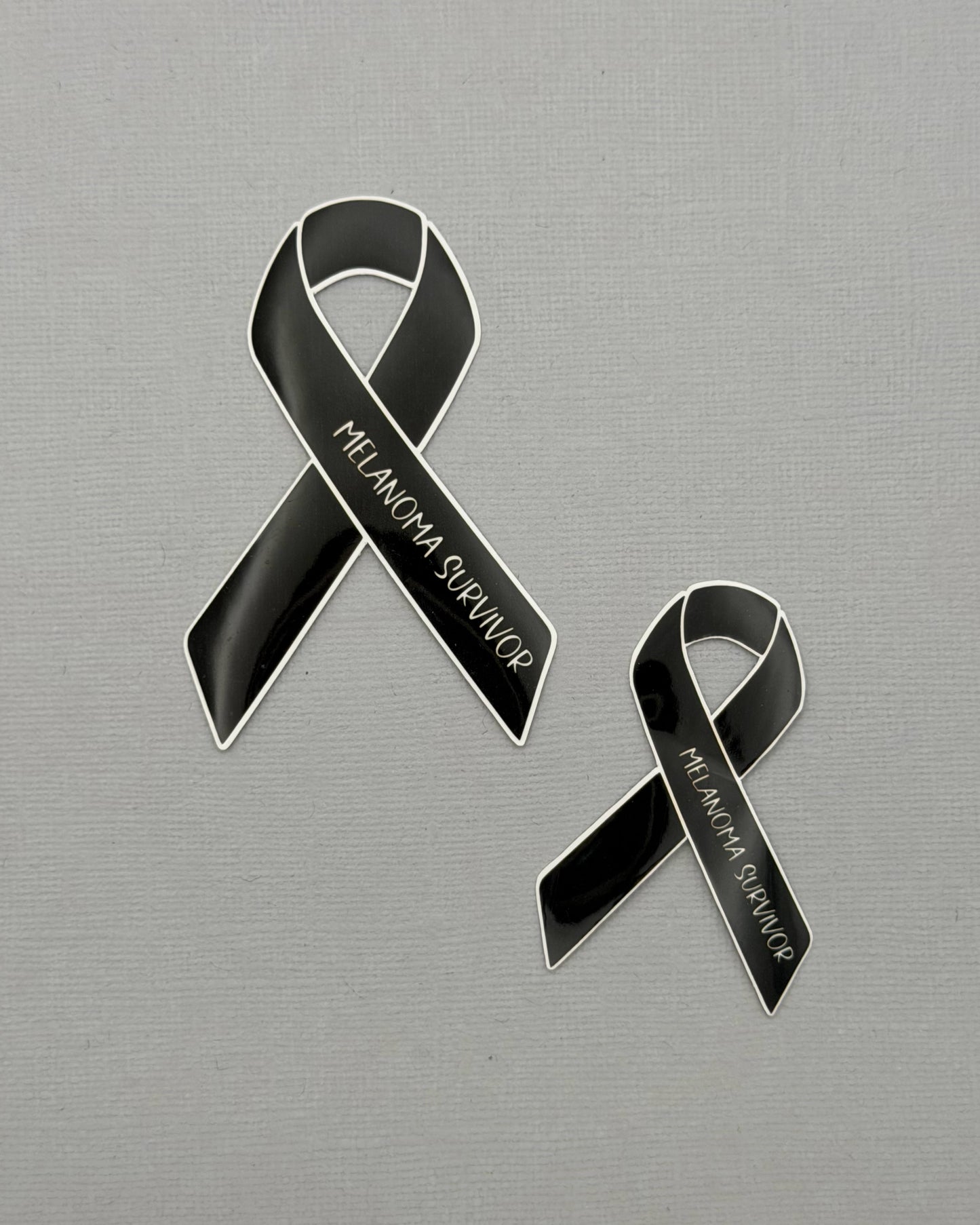 Melanoma Survivor Ribbon Sticker or Magnet