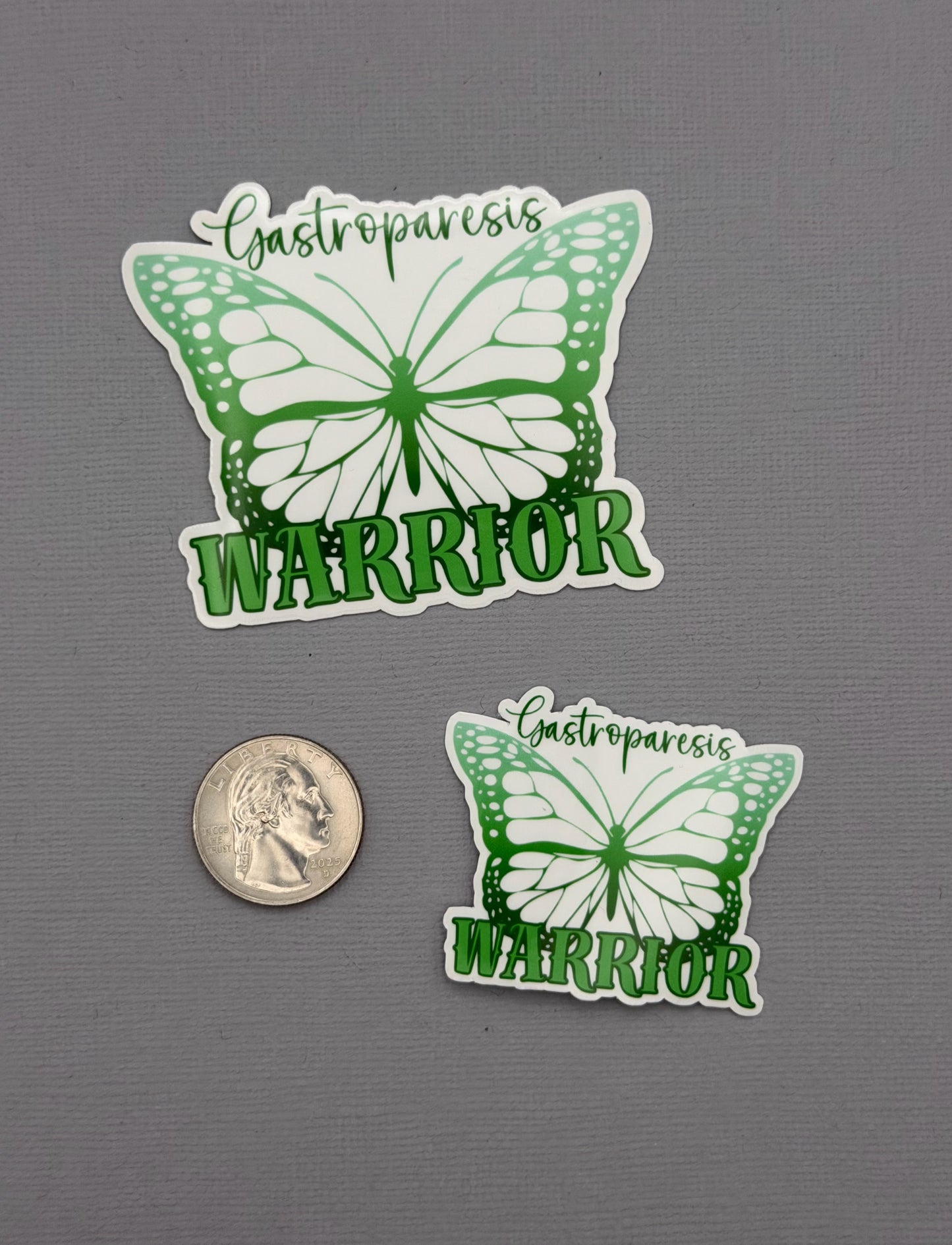 Gastroparesis Warrior Butterfly Sticker or Magnet
