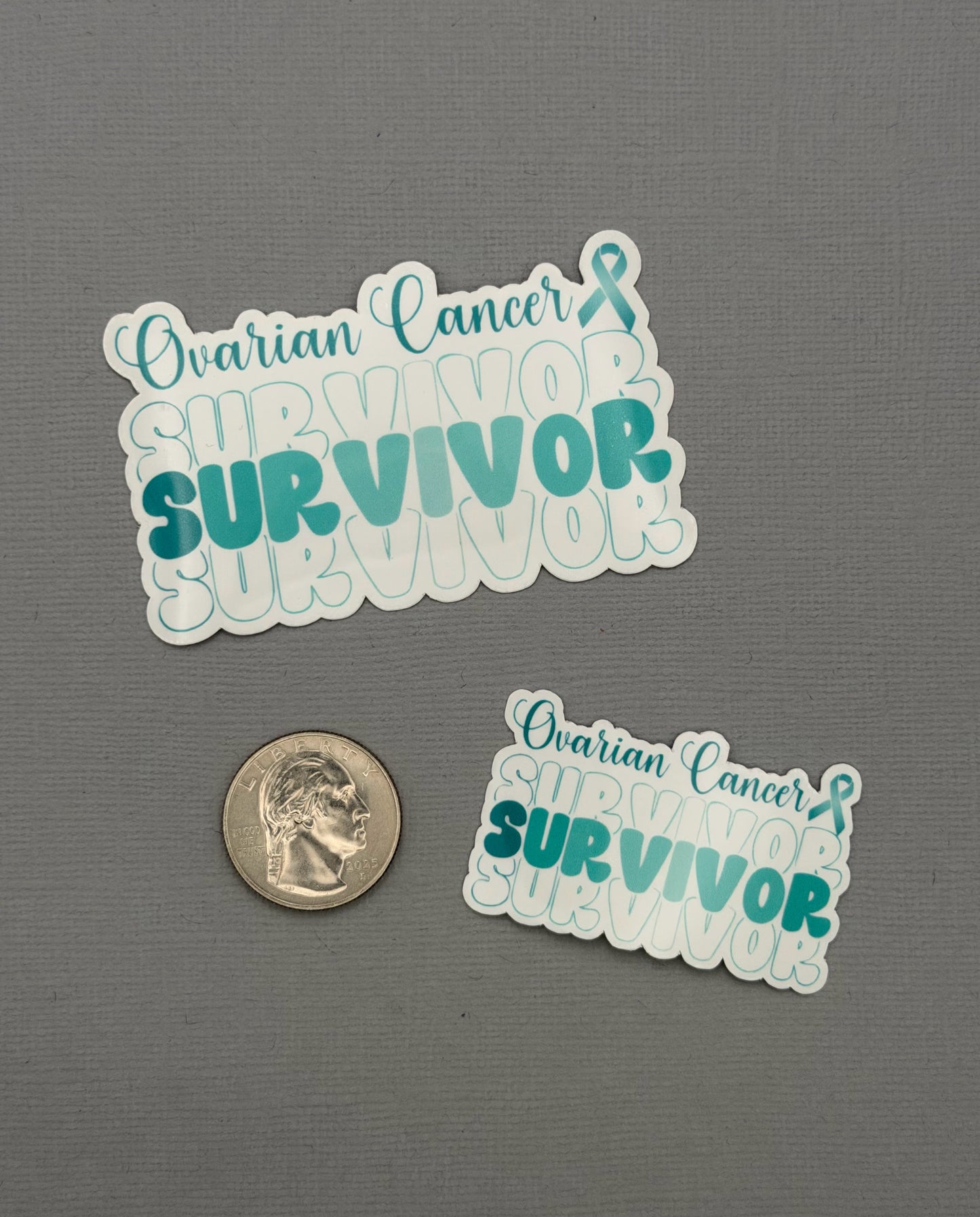 Ovarian Cancer Survivor Sticker or Magnet