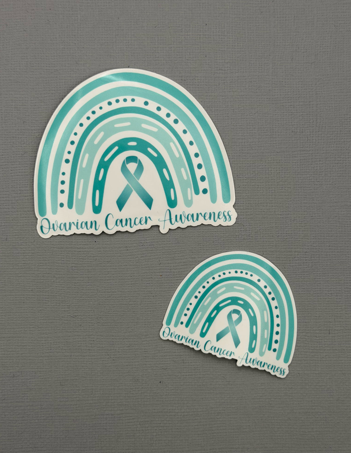 Ovarian Cancer Awareness Rainbow Sticker or Magnet