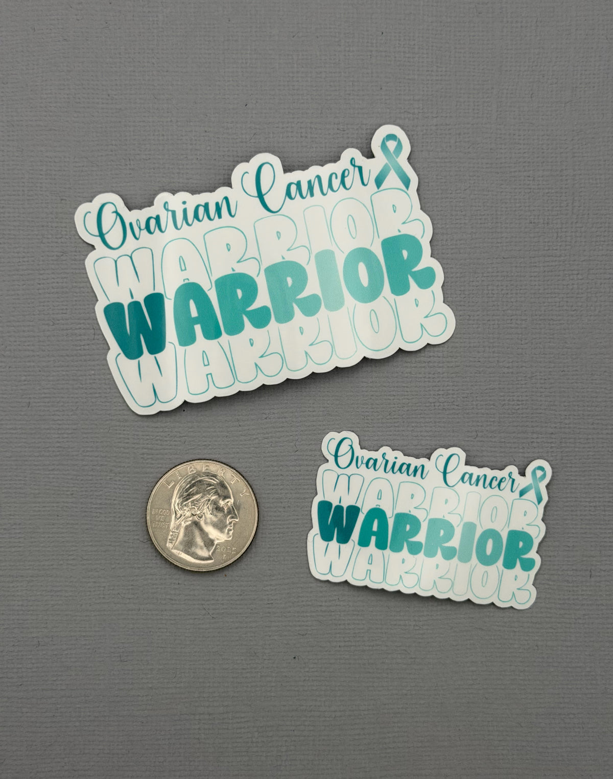 Ovarian Cancer Warrior Sticker or Magnet