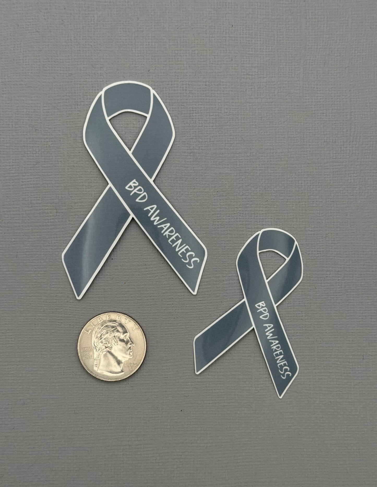BPD (Borderline Personality Disorder) Awareness Ribbon Sticker or Magnet