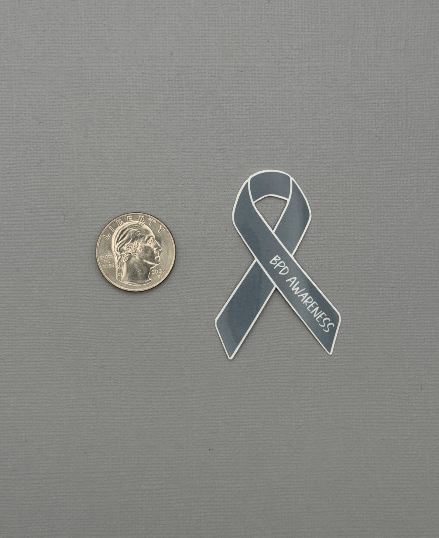 BPD (Borderline Personality Disorder) Awareness Ribbon Sticker or Magnet