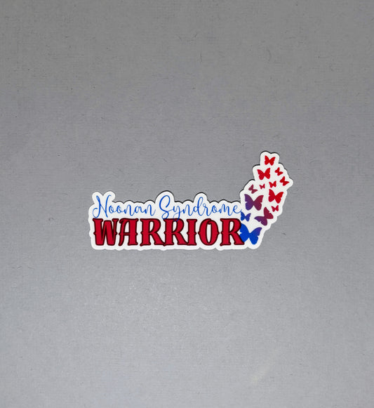 Noonan Syndrome Warrior Butterflies Sticker