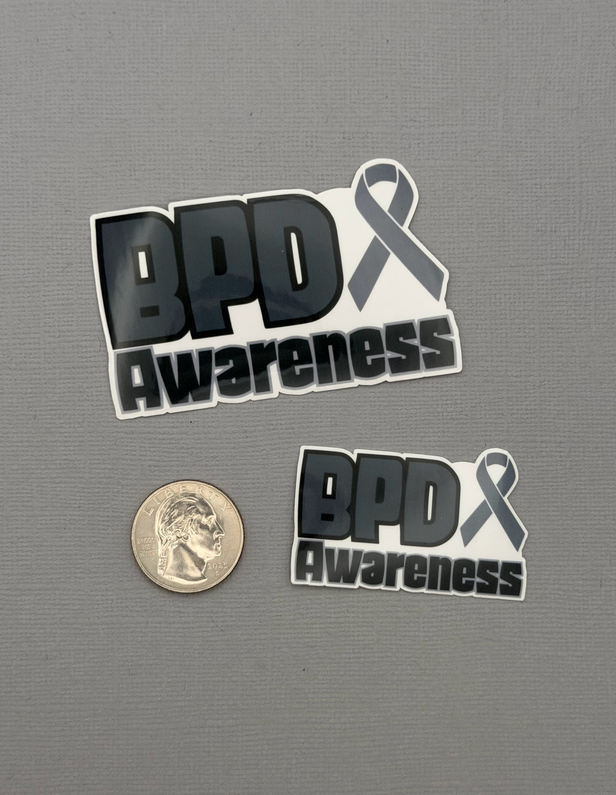 Borderline Personality Disorder Awareness with Ribbon Sticker or Magnet