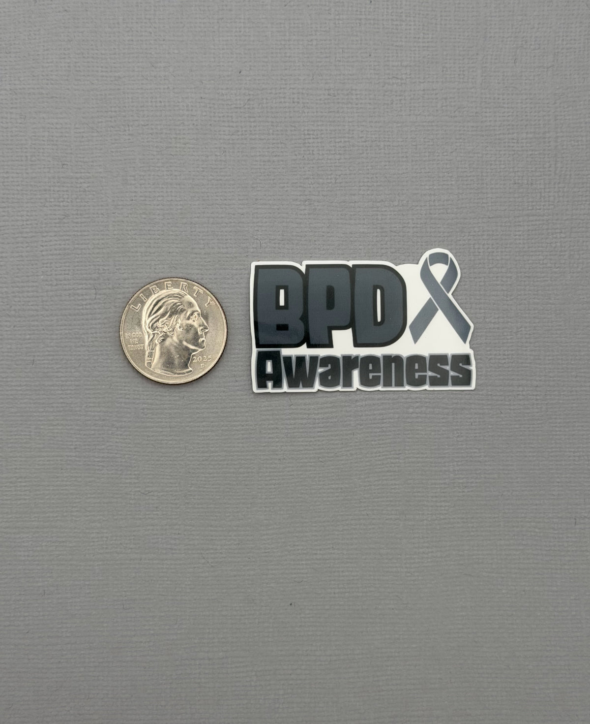 Borderline Personality Disorder Awareness with Ribbon Sticker or Magnet