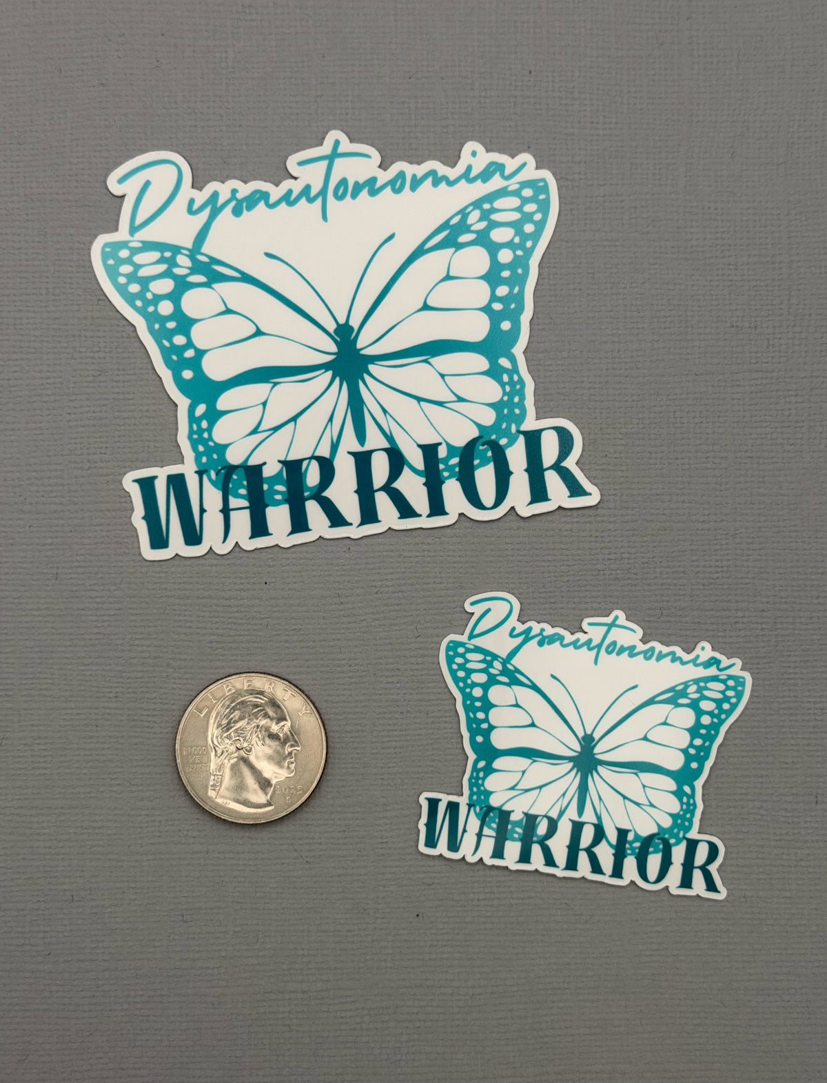 Dysautonomia Warrior Butterfly Sticker or Magnet