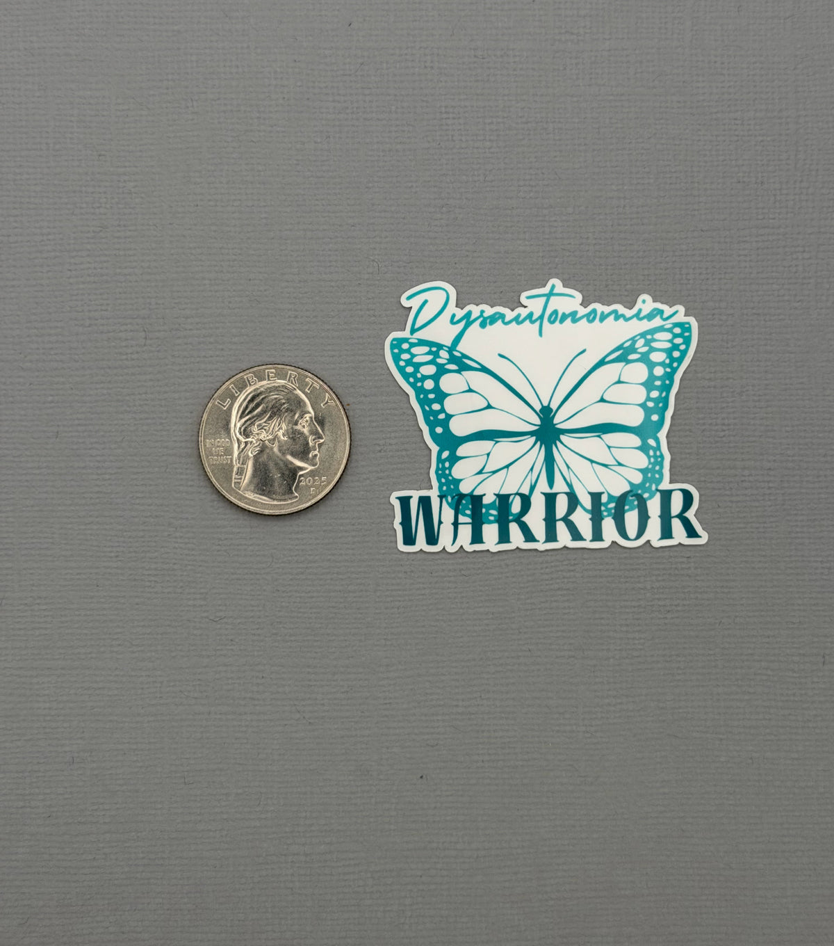 Dysautonomia Warrior Butterfly Sticker or Magnet