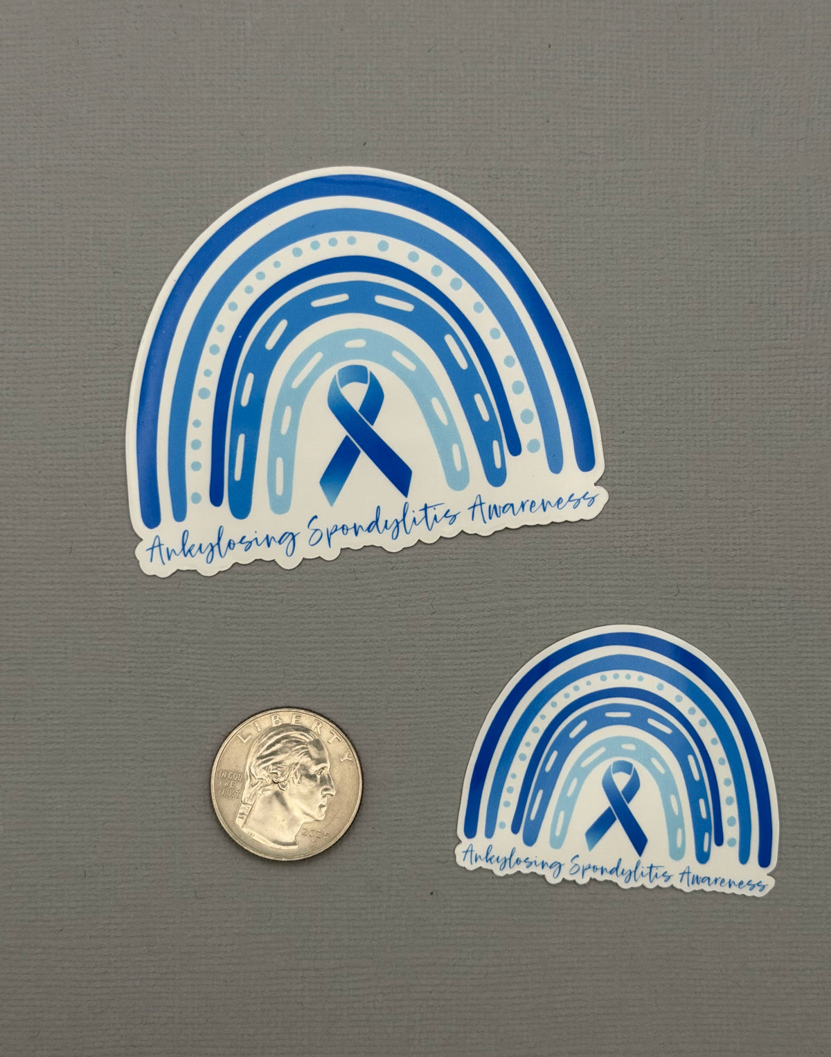 Ankylosing Spondylitis Awareness Rainbow Sticker or Magnet
