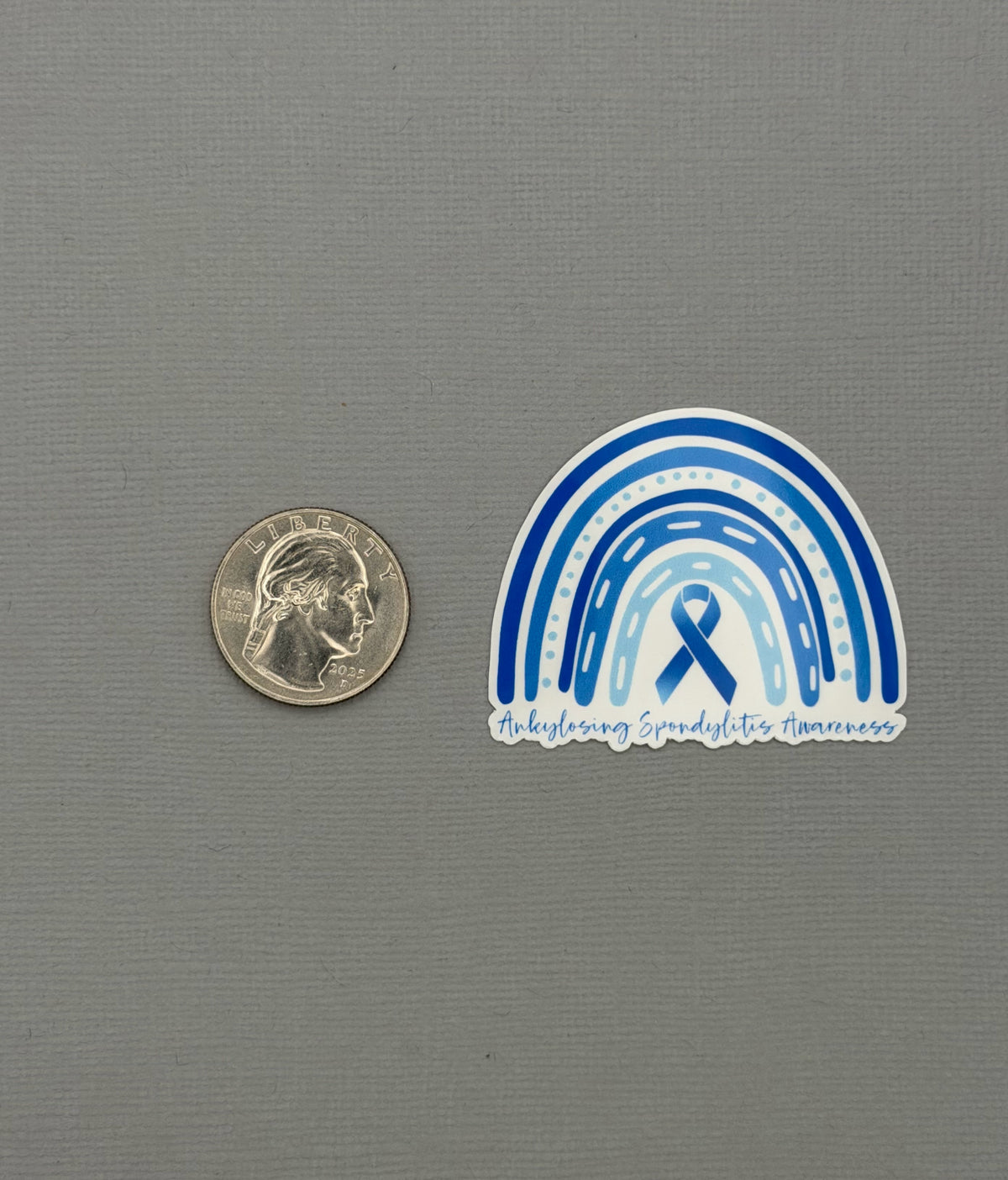 Ankylosing Spondylitis Awareness Rainbow Sticker or Magnet