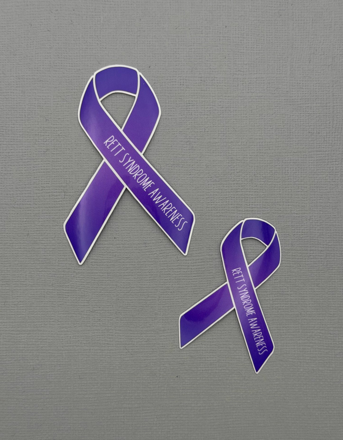 Rett Syndrome Awareness Ribbon Sticker or Magnet