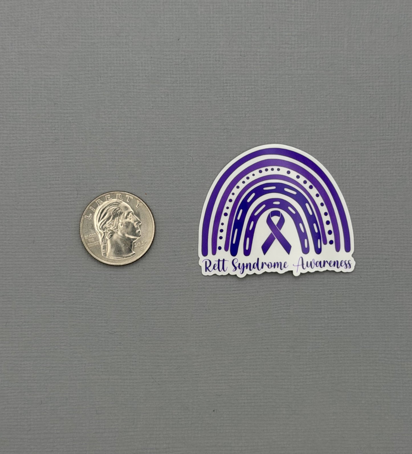 Rett Syndrome Awareness Rainbow Sticker or Magnet