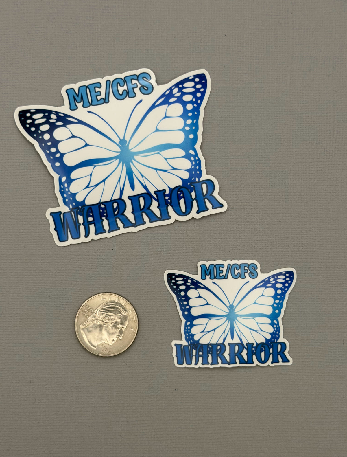 ME/CFS Warrior Butterfly Sticker or Magnet