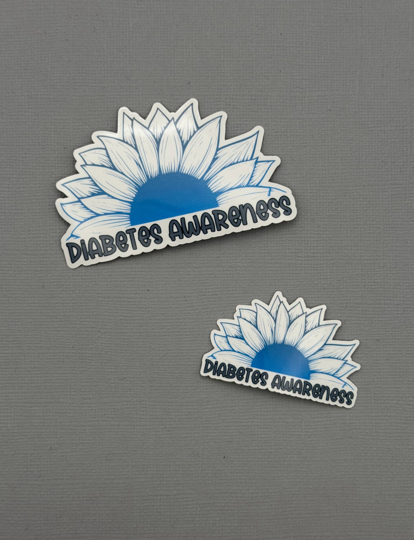 Diabetes Awareness Sunflower Sticker or Magnet