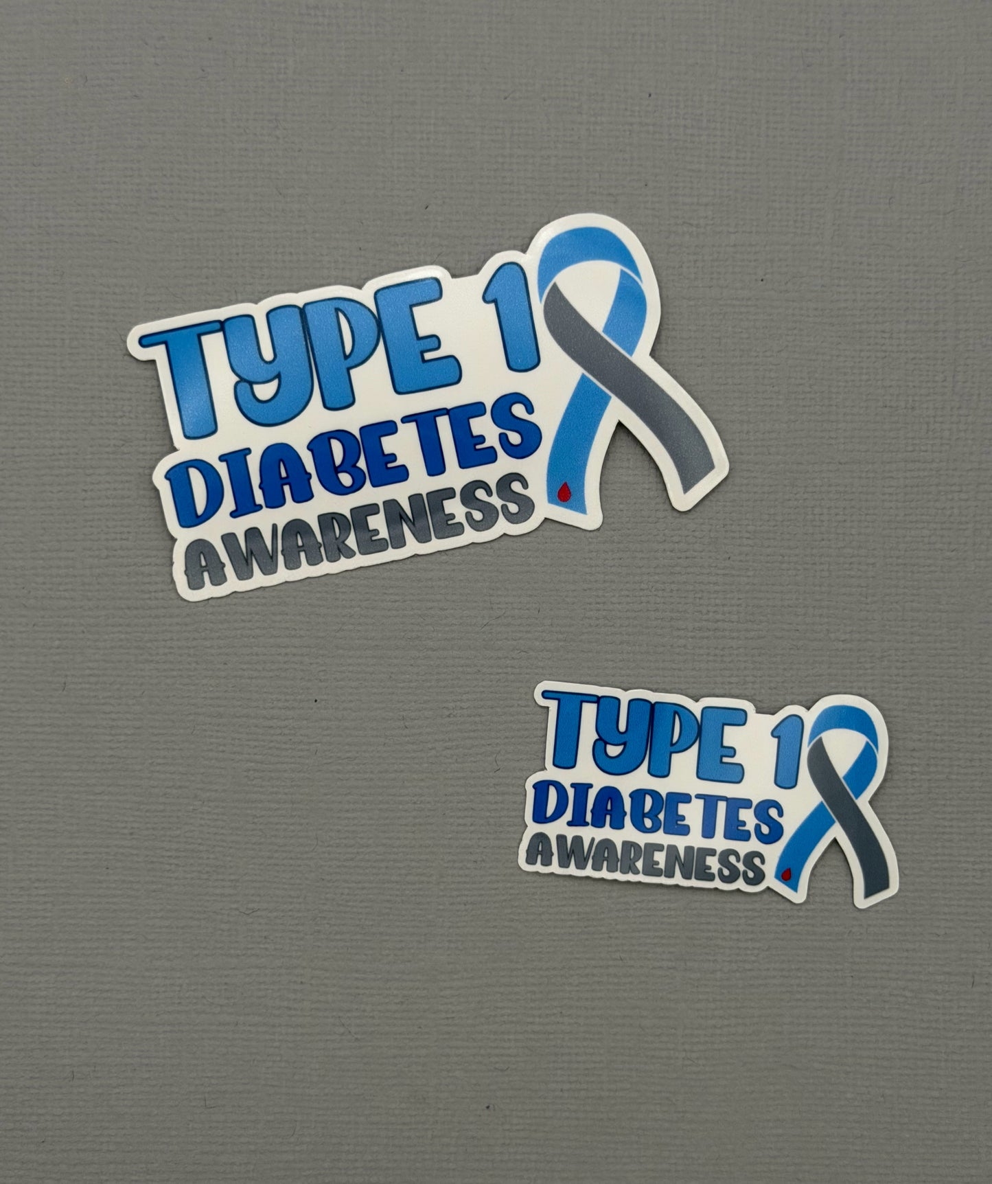 Type 1 Diabetes Awareness with Ribbon Sticker or Magnet