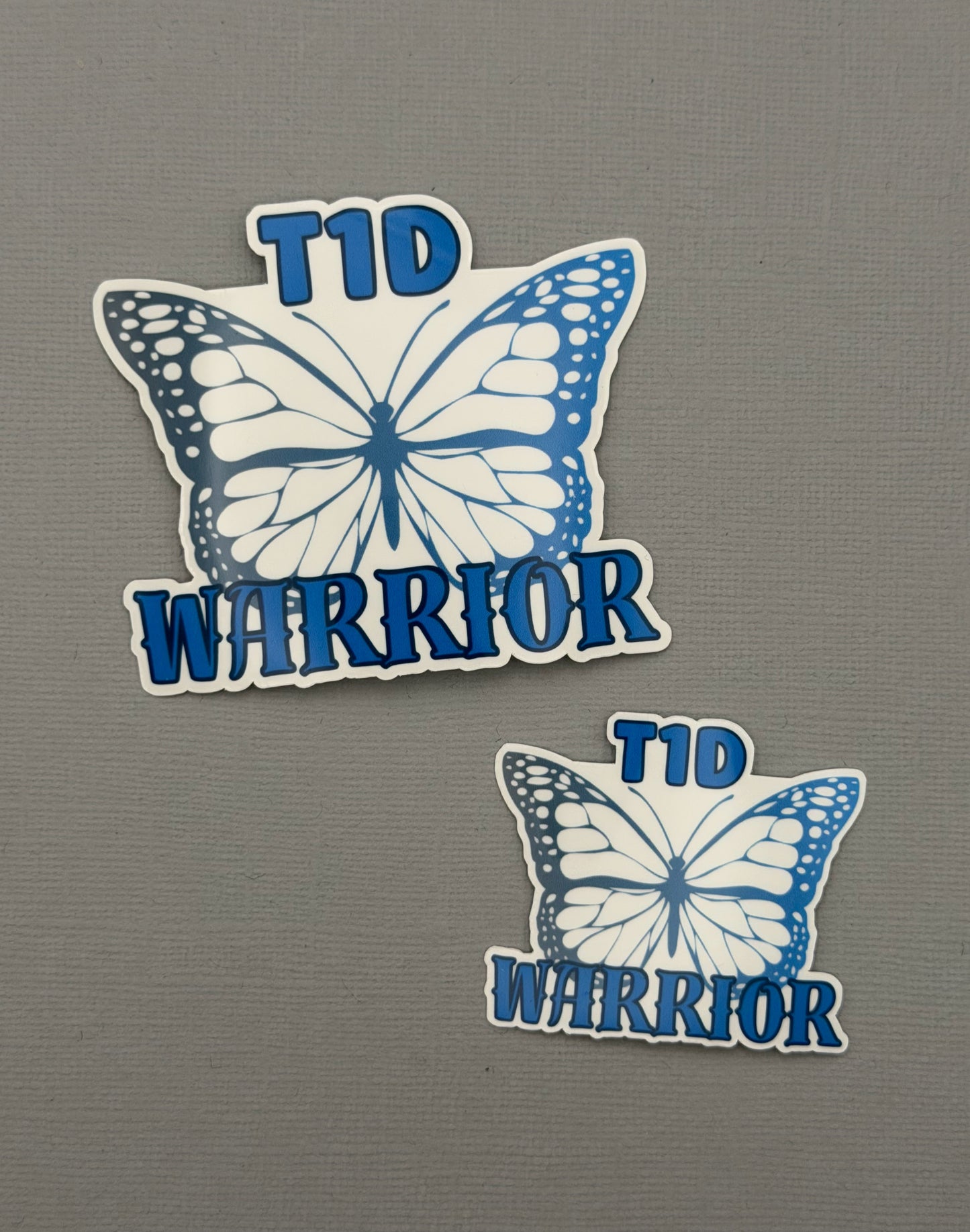 T1D Warrior Butterfly Sticker or Magnet