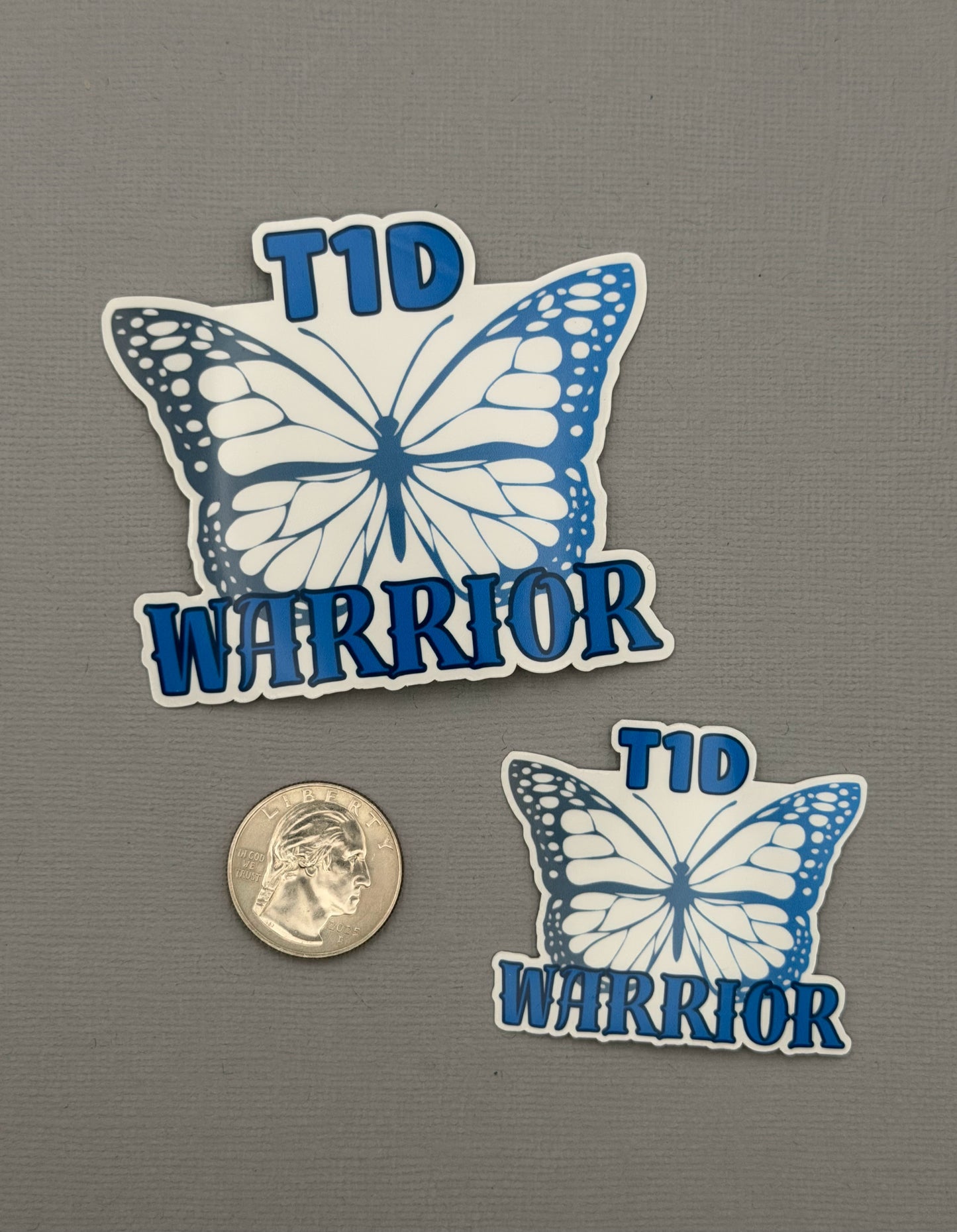 T1D Warrior Butterfly Sticker or Magnet